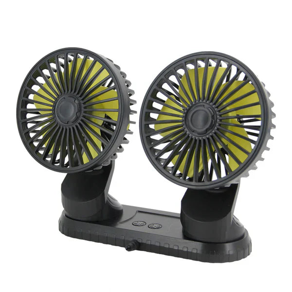 Car Usb Dual-Head Fan Air Outlet