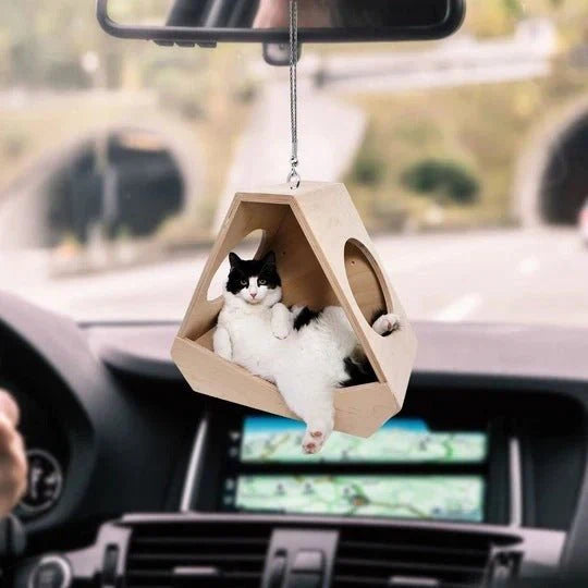 Car Kitty Balloon Pendant Colorful