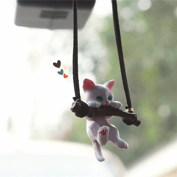 Car Ornaments Creative Cute Branch Cat