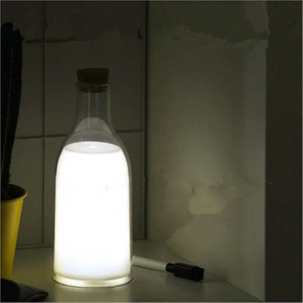 Milk Bottle USB Charing LED Nightlight Lamp Baby Gift